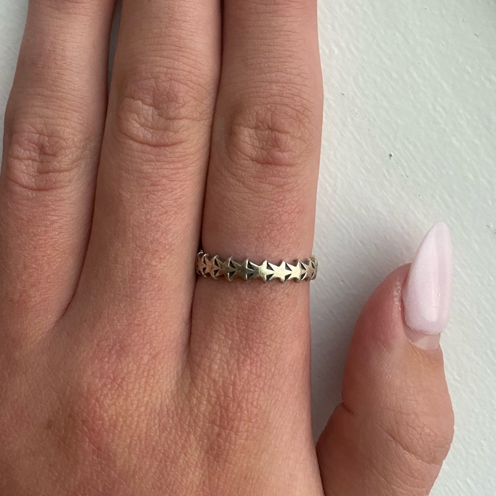 Sterling silver star ring
